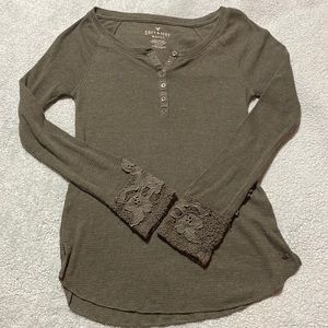 American Eagle Soft & Sexy Waffle Longsleeve